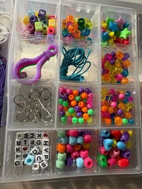 Colorful Assorted Bead and Jewelry Making Kit